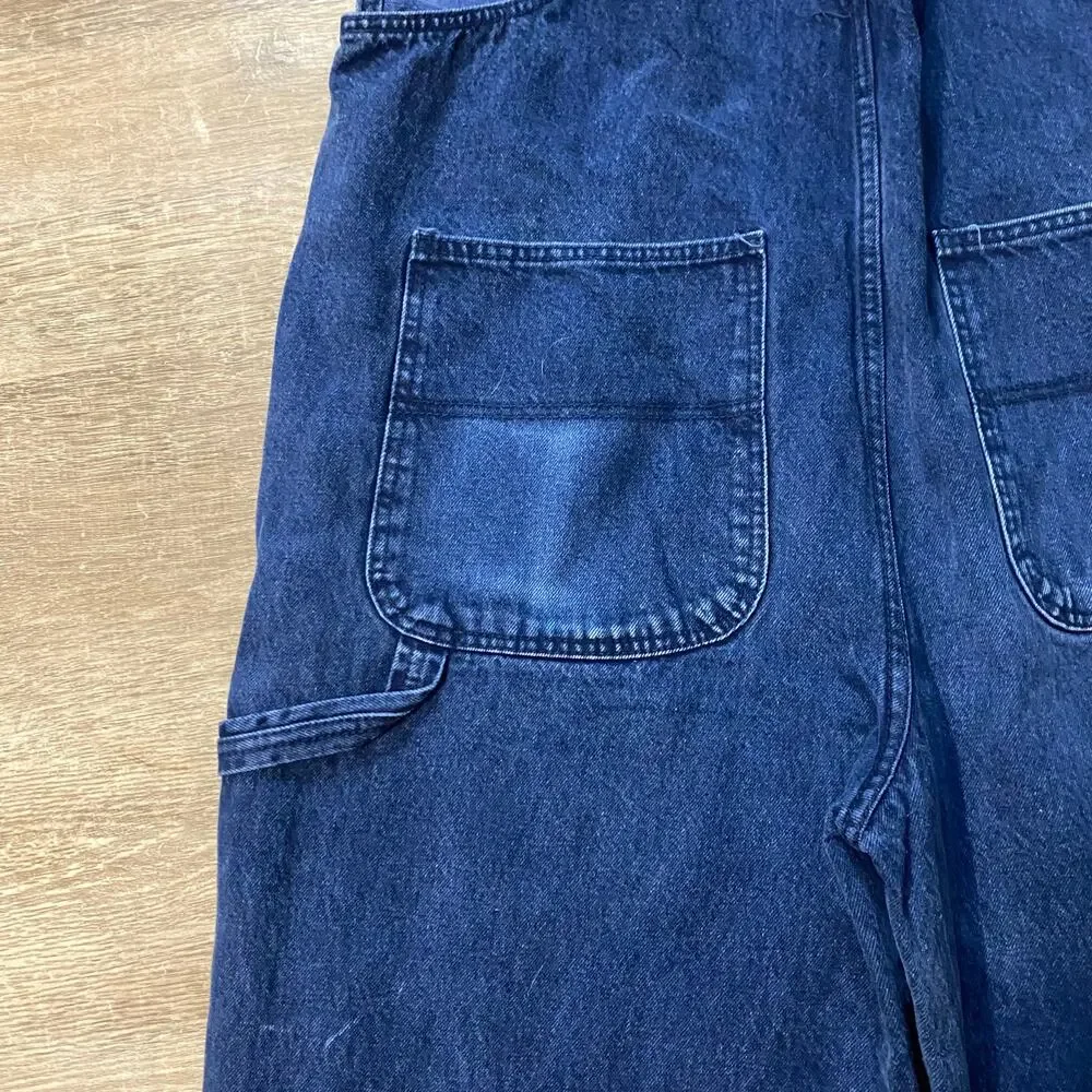 Vintage LA Gate Jeans Denim Overalls XL 32 Made in Taiwan 100% Cotton